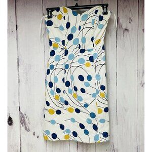 Vintage Milly Of New York Womens Size 2 Dot Print Cotton Blend Sundress